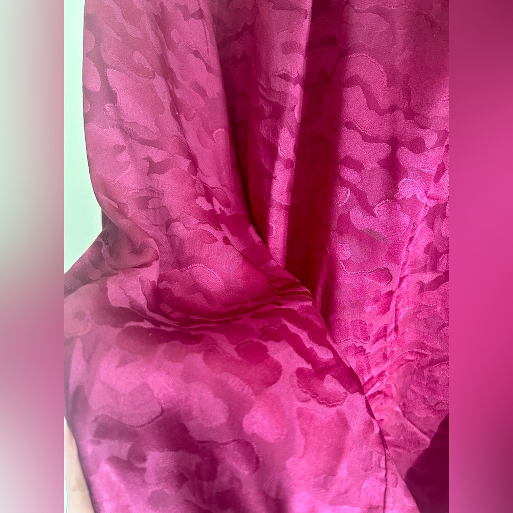 True Vintage YSL Rive Gauche 1970s/1980s Jacquard Silk Blouse - FR 38 (US M 6-8) - Picture 3 of 10
